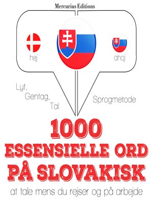 cover image of 1000 essentielle ord på slovakisk